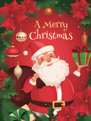 Christmas card elements, photos of Christmas trees, gifts