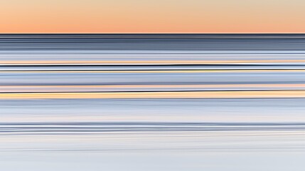 Golden sunrise over a calm ocean horizon captured in 4K, mirrorless body paired with 35mm f1.4 lens, smooth gradient of warm tones highlighting the stillness of water