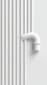 White pipes and elbow fitting