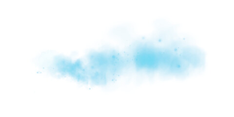 Ethereal Blue Mist and Fog with Soft Smoke Swirls and Dust Explosion, Transparent Haze, and Dreamy Atmospheric Effect for Abstract Backgrounds