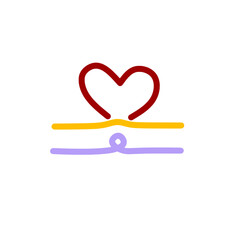 Libra Zodiac Star Map – Minimal Artwork Colorful Simple Vector Design