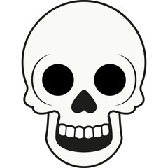Skull Face Vector