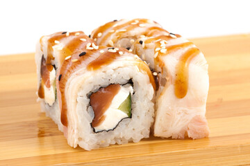 Delicious and Flavorful Sushi Rolls with Savory and Tasty Toppings
