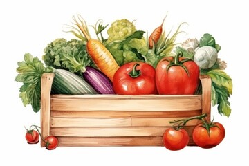 Vegetable basket plant food.