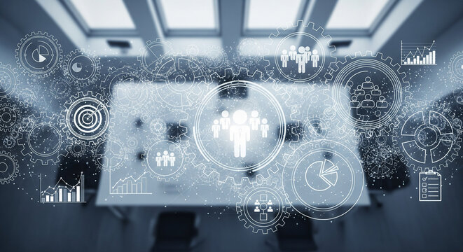 Digital Network of Gears and People