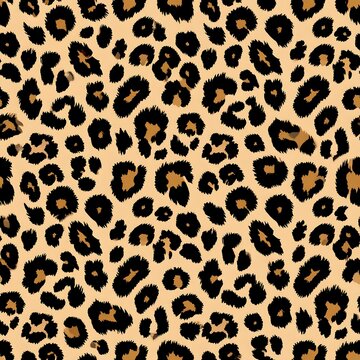 Seamless leopard print pattern