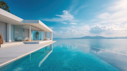 Fototapeta premium swimming pool in hotel