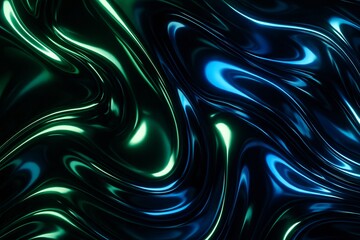 Obraz premium Emerald Sapphire Reflections