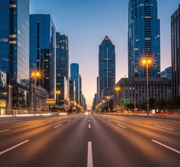 Obraz premium city ​​road