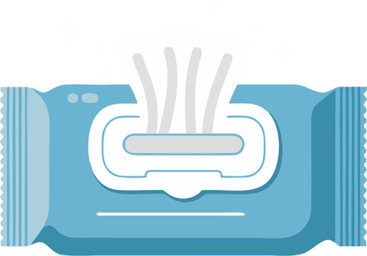 Wet wipe packet cleanliness convenience