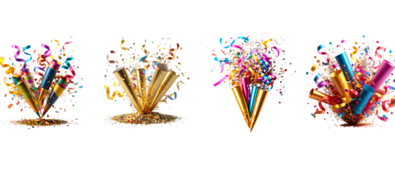 Popper illustration on white background