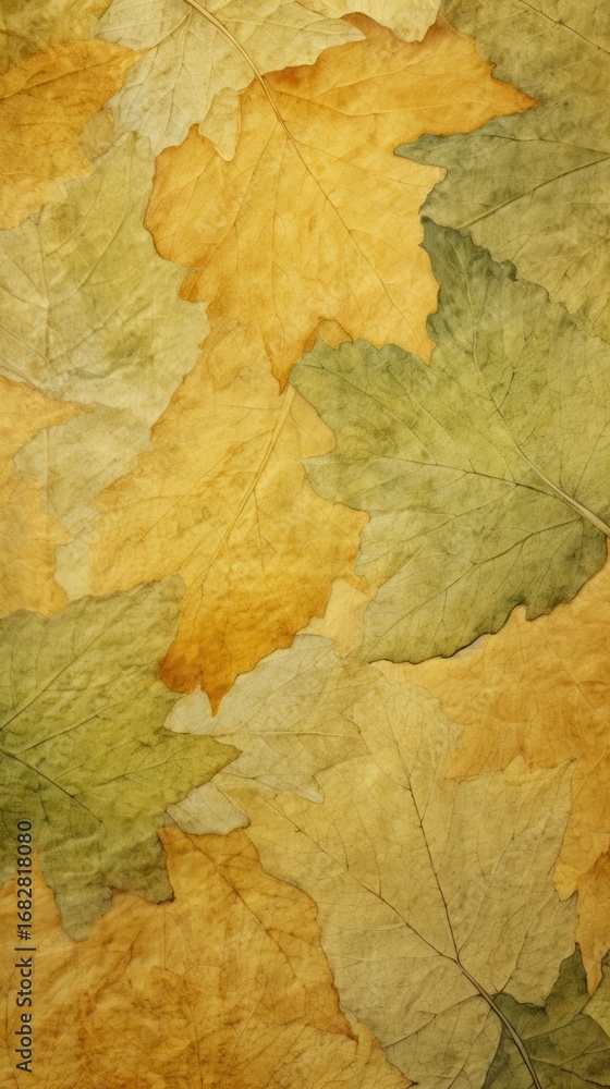 Poster leaf pattern with some paint on it abstract texture plant.