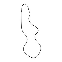 abstract blobs outline for background