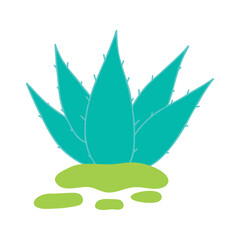 Aloe vera icon for natural skincare, symbol of organic skincare projects