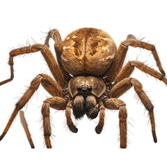 High-resolution Brown Recluse spider for scientific study, transparent background PNG 