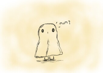 A baby ghost 
