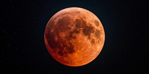 Obraz premium Stunning Full Moon Illuminating Night Sky