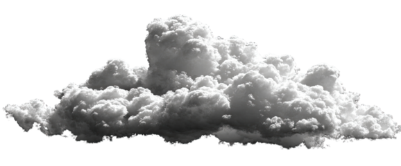 Large, textured grayscale cumulus cloud