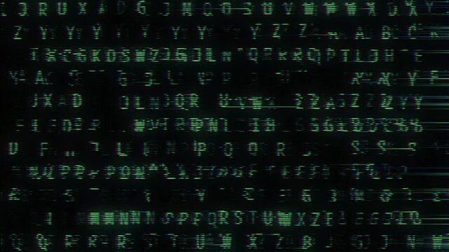 Different computer virus attack screen glitches created by a hacker
