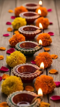 Cauldron simmering with green potion, surrounded by occult tools, candles, herbs, and ancient texts on a rustic table footage.