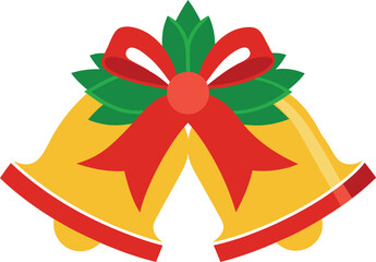 Christmas Bell vector design, Christmas decoration elements on white background