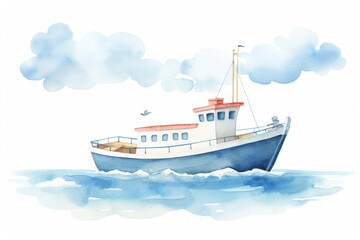 Fototapeta premium Boat watercraft sailboat vehicle.