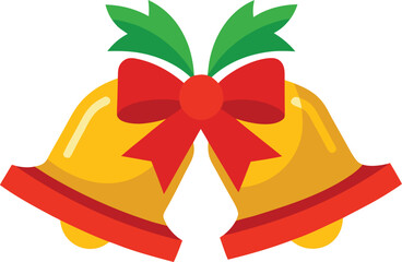 Christmas Bell vector design, Christmas decoration elements on white background