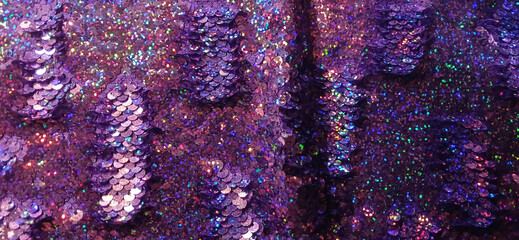 Shiny Iridescent Sequins Background