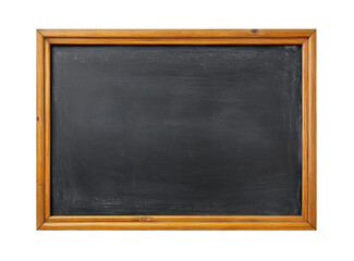 Empty antique wooden-framed chalkboard