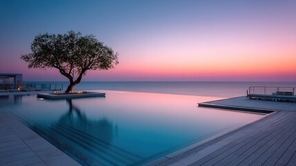 sunset on the beach