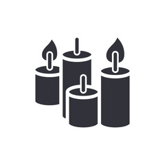 Group Of Lit Candles Symbolizing Remembrance Meditation And Celebration Mood Setting