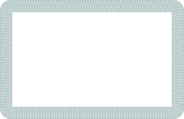 Pastel Green Dotted Line Rectangle Frame. 4