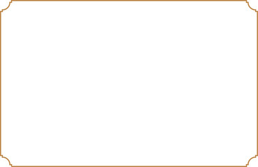 Golden Multiline Certificate Frame with Curved Corner. 3