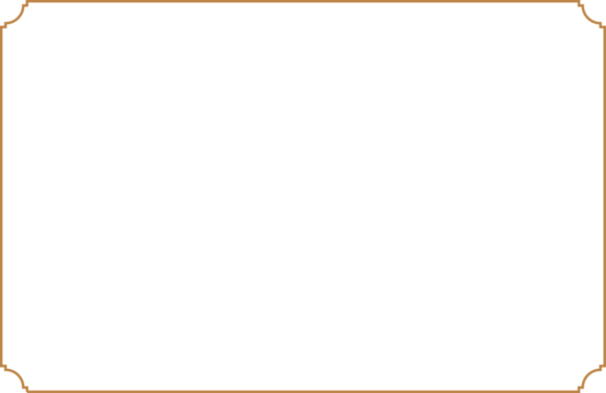 Golden Multiline Certificate Frame with Curved Corner. 3