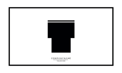 Alphabet letters T or TT logo monogram