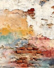 Fototapeta premium background texture old brick shabby wall