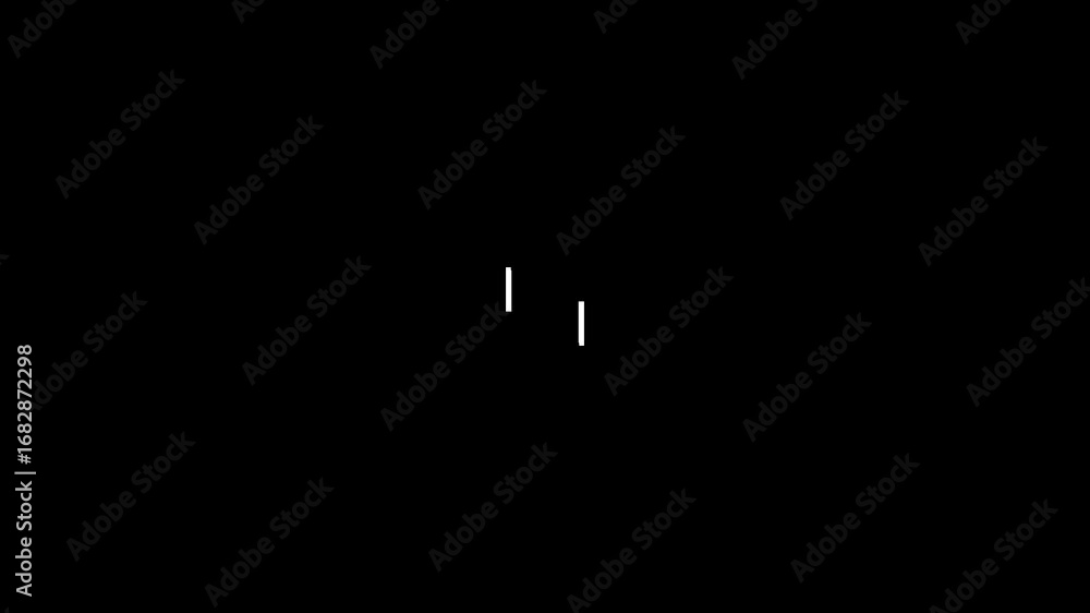 Leinwandbilder loopable loading buffer animation on black background.