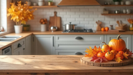 Autumn farmhouse kitchen