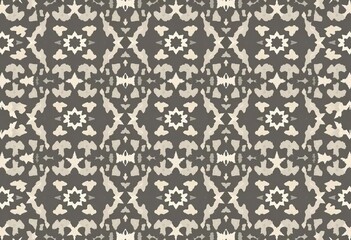 Gray ikat geometric ethnic pattern Seamless traditional embroidery style design for textile, background, traditional, pattern