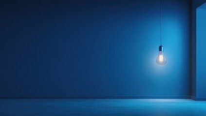 Empty room, single light