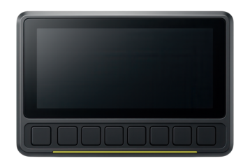 Dashboard display with high-resolution LCD and programmable soft keys