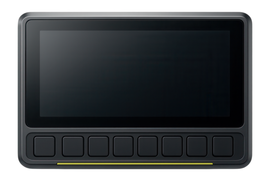Dashboard display with high-resolution LCD and programmable soft keys