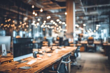 Obraz premium Blurred modern office interior (2)