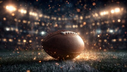 American football in stadium