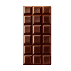 Chocolate bar isolated on transparent background, Indulge in a chocolate bar transparent background featuring caramel and dark chocolate snack delight sweet treat