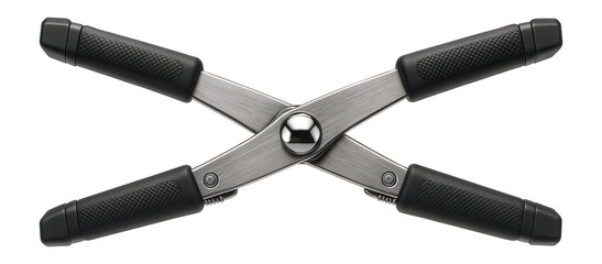 Compact scissor-action spreader for a home DIY toolbox.