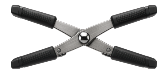 Compact scissor-action spreader for a home DIY toolbox.