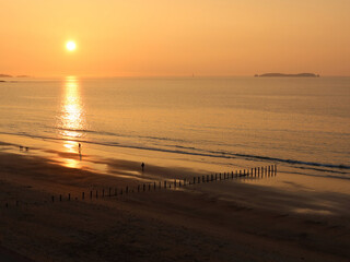 Coucher de soleil &agrave; Saint-Malo