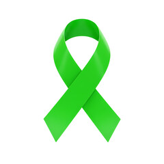 Lime Green Awareness Ribbon: Symbol of Support & Hope