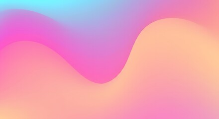 Abstract pastel gradient wave flowing smoothly across the frame creating a vibrant and dynamic visual experience with a modern aesthetic
